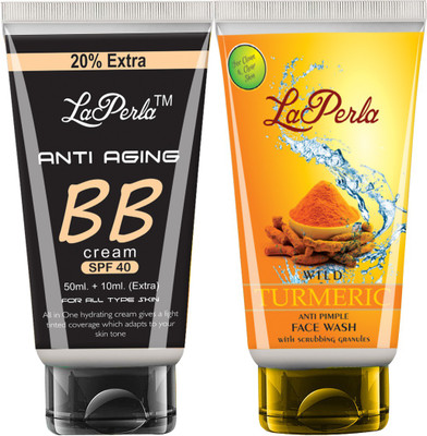 

La Perla Wild Turmeric Face Wash With Anti Aging Whitening BB Cream(120 ml)