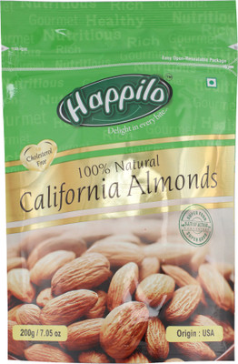 Happilo 100% Natural California Almonds(200 g, Pouch)