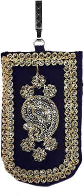 

Unique Fashion EMBROIDERED PURPLE VELVET ZARI MOBILE POUCH WITH WAIST CLIP / DRAWSTRING FOR GIRLS/WOMEN Mobile Pouch(Purple)