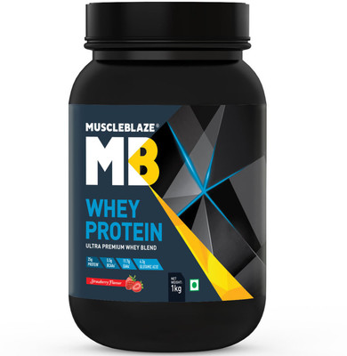 

MuscleBlaze 100% Ultra Premium Whey Protein(1 kg, Strawberry)