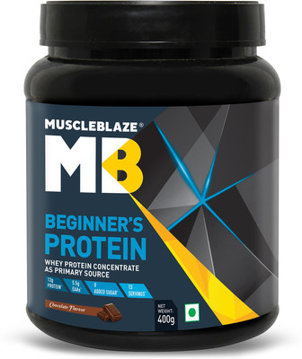 

MuscleBlaze Beginner's Whey Protein(400 g, Chocolate)