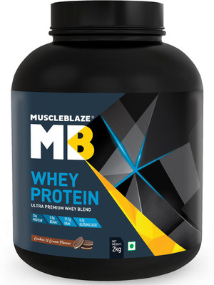 

MuscleBlaze 100% Whey Protein(2 kg, Cookies & Cream)