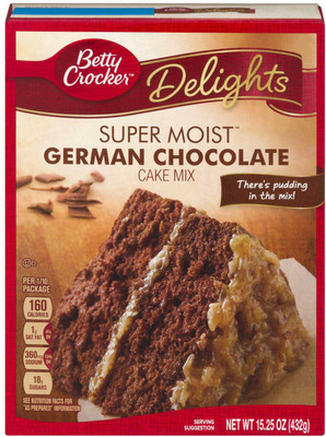

Betty Crocker Delights Super Moist German Chocolate Cake Mix - 432g (15.25oz) 432 g
