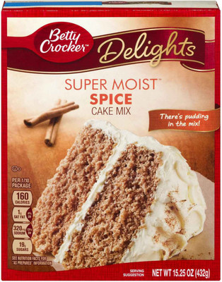 

Betty Crocker Delights Super Moist Spice Cake Mix - 432g (15.25oz) 432 g