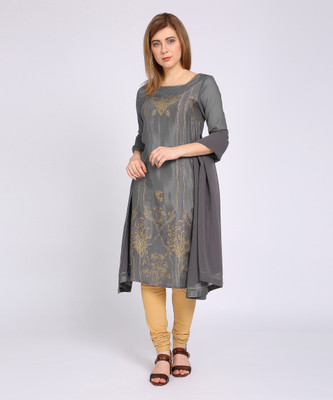 Aurelia Printed Kurta, Churidar & Dupatta Set