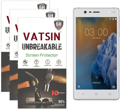 Vatsin Impossible Screen Guard for Nokia 3(Pack of 3), Transparent