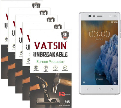 

Vatsin Screen Guard for Nokia 3(Pack of 5), Transparent