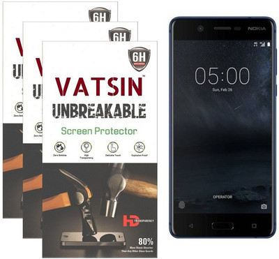 

Vatsin Impossible Screen Guard for Nokia 5(Pack of 3), Transparent