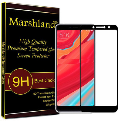MARSHLAND Tempered Glass Guard for Xiaomi Redmi S2 5D (Black)(Pack of 1)