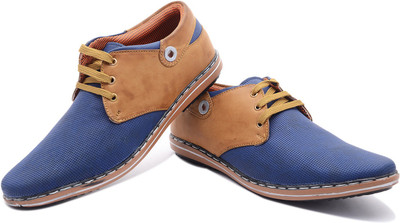 

ROAD STAG Artificial Leather Trendy Men's & Boys Casuals For Men(Tan, Blue