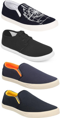 

Pexlo Pack of 4 Casual Shoes (Sneakers Shoes) Sneakers For Men(Black, Navy