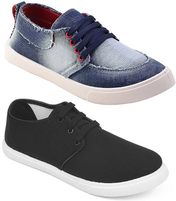 

Chevit Pack of 2 Casual Shoes (Sneakers Shoes) Sneakers For Men(Blue, Black