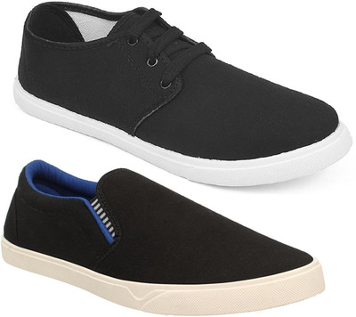 

Pexlo Pack of 2 Casual Shoes (Sneakers Shoes) Sneakers For Men(Black