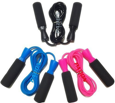 

BAANI INTERNATIONAL BEST QUALITY FOME SKIPPING ROPES . PACK OF 3 PC ( BLACK + RED + BLUE } Freestyle Skipping Rope(Blue, Pack of 3), Black;blue;red