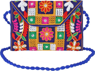 

Favria Women Evening/Party, Casual Multicolor Brocade Sling Bag