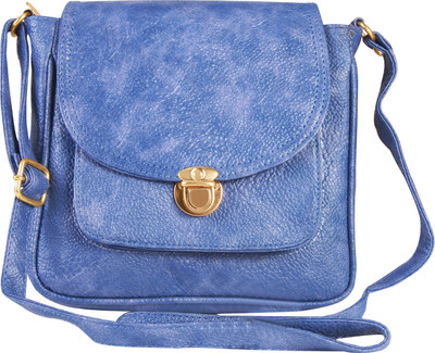 

Howdy Women Casual Blue Cotton Sling Bag