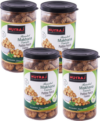 

Nutraj Pudina Punch Roasted Makhana 70gm Each (Pack of 4)(280 g, Pack of 4)