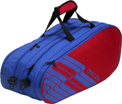 

One O One Lines Collection Four Compartment Reb & Blue - Badminton/Tennis Kitbag(Red, Kit Bag), Red & blue
