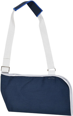 

Iris Dislocated Shoulder Sling for Broken Arm - Ergonomic, Lightweight, Breathable Mesh, Neoprene Padded Strap - Suits both Men & Women Elbow Support (Free Size, Blue, White)