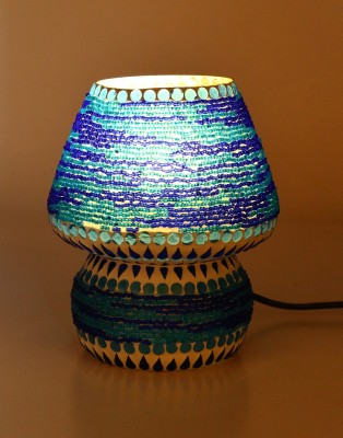 Somil Multi Colour New Handmade Designe Table Lamp_00118 Table Lamp(14 cm, Multicolor)