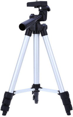 

Piqancy 3110 Portable & Foldable Mobile Camera Tripod with Mobile Clip Holder Bracket, Fully Flexible Mount Cum Tripod, Stand with Three-Dimensional Head & Quick Release Plate Tripod(White, Supports Up to 1500 g)