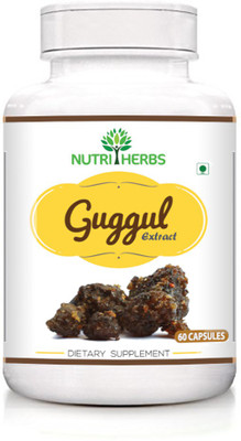 

Nutriherbs Guggul extract for Men & Women 60 Capsules (Pack of 1)(60 No)
