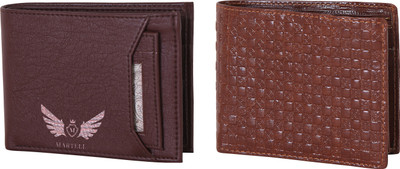 

Martell Men Multicolor Artificial Leather Wallet(4 Card Slots), Brown