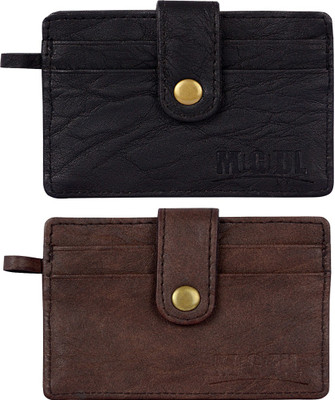 

Mogoul Men Black, Brown Genuine Leather Wallet(5 Card Slots), Blkbrwnpumcw201801