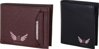 

Martell Men Multicolor Artificial Leather Wallet(4 Card Slots), Brown