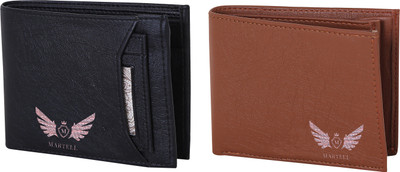 

Martell Men Multicolor Artificial Leather Wallet(4 Card Slots), Black