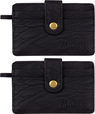 

Mogoul Men Black, Black Genuine Leather Wallet(5 Card Slots), Blkblkpumcw201801