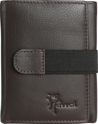 

Hawai Men Brown Genuine Leather Wallet(11 Card Slots)