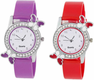

OpenDeal New Butterfly Colourful Stylish Combo Watch For Girls & Women W-O11 Watch - For Girls