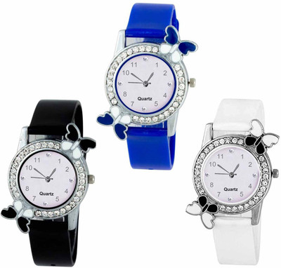 

OpenDeal New Butterfly Colourful Stylish Combo Watch For Girls & Women W-O19 Watch - For Girls