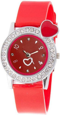 

OpenDeal Stylish New Heart Diamond Stuneded Watch For Girls & Women Watch - For Girls