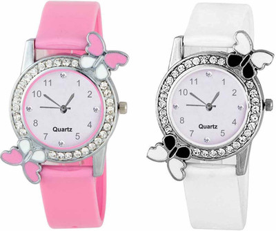 

OpenDeal New Butterfly Colourful Stylish Combo Watch For Girls & Women W-O14 Watch - For Girls
