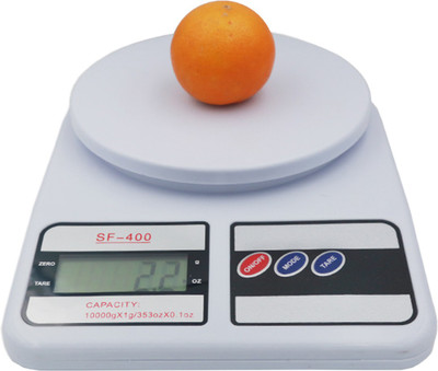 StealODeal 10kg Digital Multi-Purpose Kitchen Vegetable Weighing Scale(Off-White)