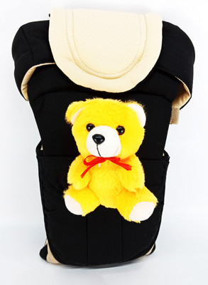 

Star 'N' Princess SmartBuy Luxury Comfort Multi Carry with Play Teddy X07 Baby Carrier(Black, Front Carry facing in)