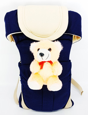 

Star 'N' Princess SmartBuy Luxury Comfort Multi Carry with Play Teddy X36 Baby Carrier(Blue, Front Carry facing in)