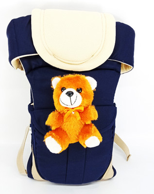 

Star 'N' Princess SmartBuy Luxury Comfort Multi Carry with Play Teddy X33 Baby Carrier(Blue, Front Carry facing in)