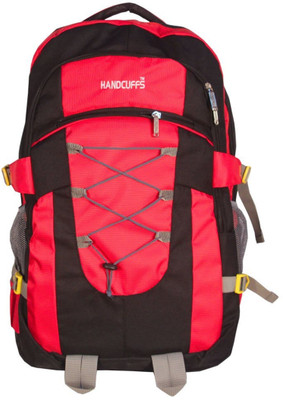 

HANDCUFFS Outdoor Travel Backpack For Hiking Camping Children Cute Hiking Daypack Colorful School Bags Patchwork Back Packs Rucksack (Red) 6 L Backpack(Red, Black)