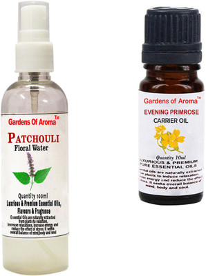 

Gardens Of Aroma Patchouli Floral Water And Evening primrose Essential Oil(110 ml)