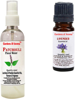

Gardens Of Aroma Patchouli Floral Water And Lavender Essential Oil(110 ml)