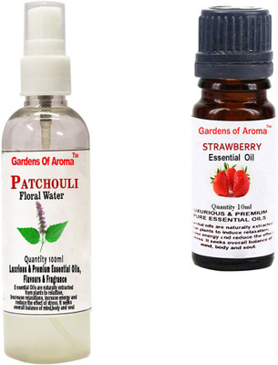 

Gardens Of Aroma Patchouli Floral Water And Strawberry Essential Oil(110 ml)