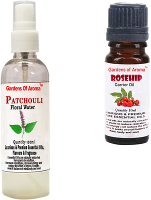 

Gardens Of Aroma Patchouli Floral Water And Rosehip Essential Oil(110 ml)