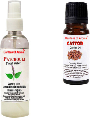 

Gardens Of Aroma Patchouli Floral Water And Castor Essential Oil(110 ml)
