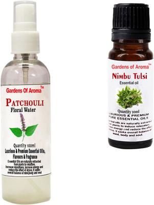 

Gardens Of Aroma Patchouli Floral Water And Nimbutulsi Essential Oil(110 ml)
