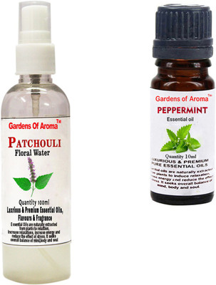 

Gardens Of Aroma Patchouli Floral Water And Peppermint Essential Oil(110 ml)