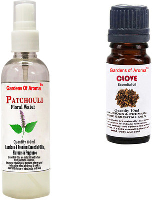 

Gardens Of Aroma Patchouli Floral Water And Clove Essential Oil(110 ml)