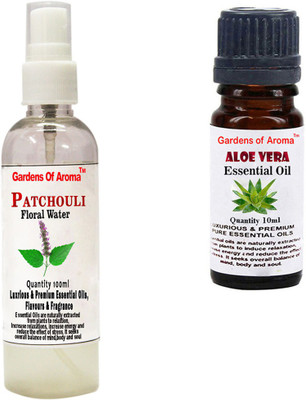

Gardens Of Aroma Patchouli Floral WaterAnd Aloe vera Essential Oil(110 ml)